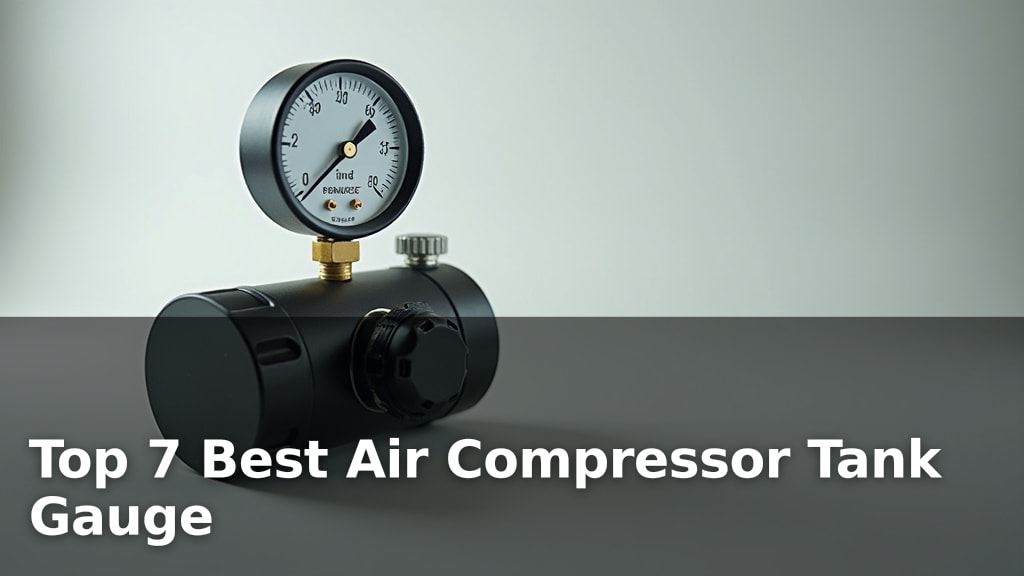 Top 7 Best Air Compressor Tank Gauge