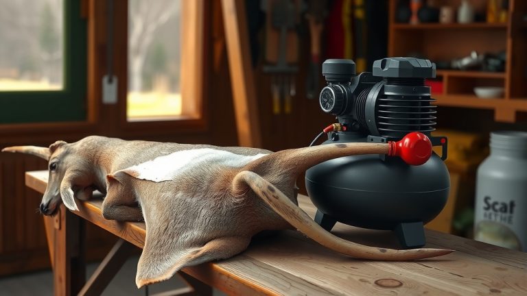 How To Skin A Deer With An Air Compressor?