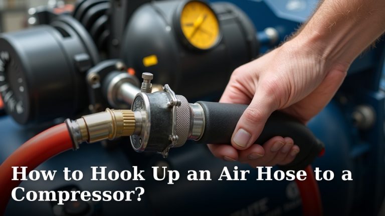 How to Hook Up an Air Hose to a Compressor?