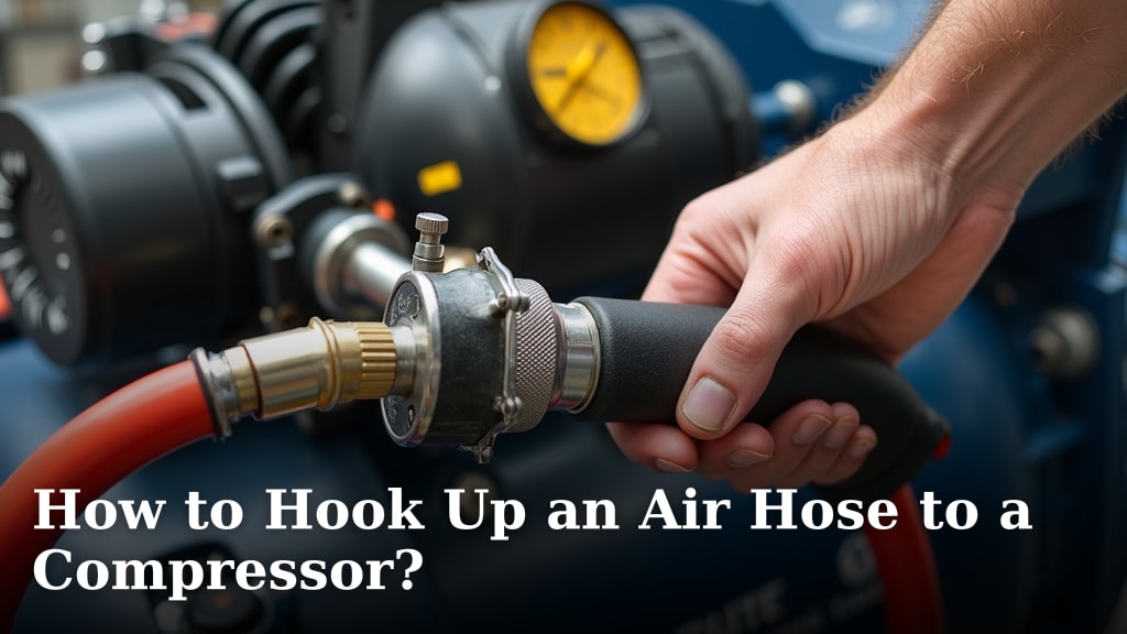 How to Hook Up an Air Hose to a Compressor?