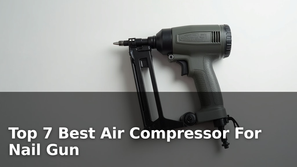 Top 7 Best Air Compressor For Nail Gun