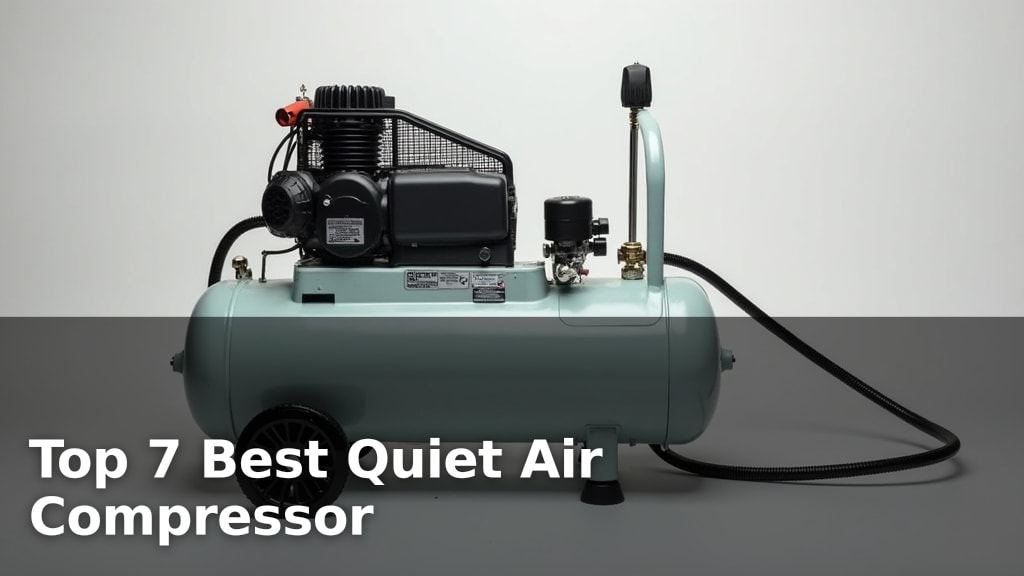 Top 7 Best Quiet Air Compressor