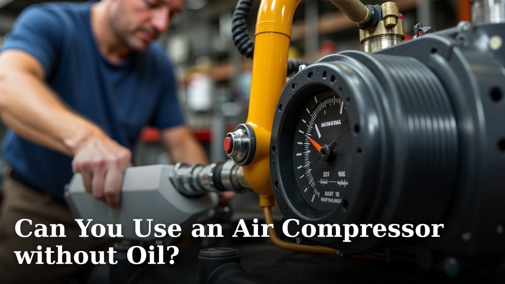 Can You Use an Air Compressor without Oil?