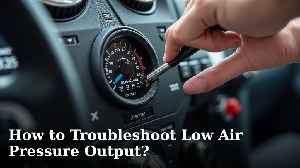 How to Troubleshoot Low Air Pressure Output?