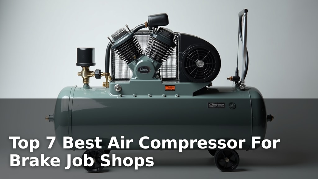 Top 7 Best Air Compressor For Brake Job Shops
