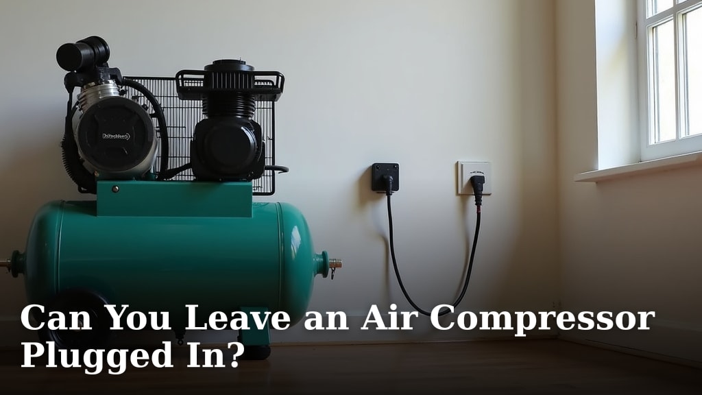 Can You Leave an Air Compressor Plugged In?