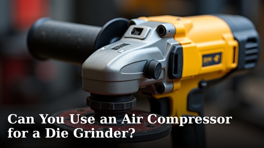 Can You Use an Air Compressor for a Die Grinder?