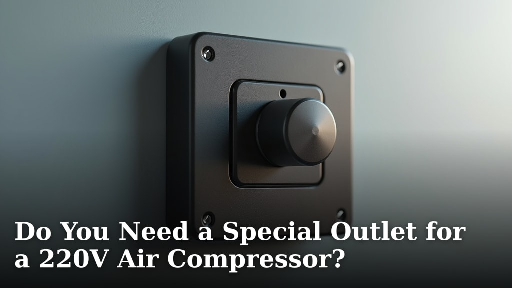 Do You Need a Special Outlet for a 220V Air Compressor?