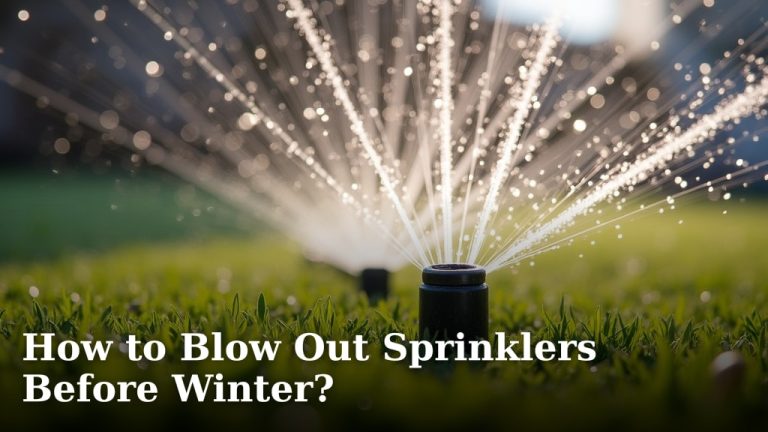 How to Blow Out Sprinklers Before Winter?