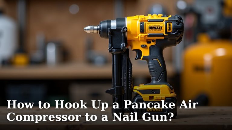 How to Hook Up a Pancake Air Compressor to a Nail Gun?