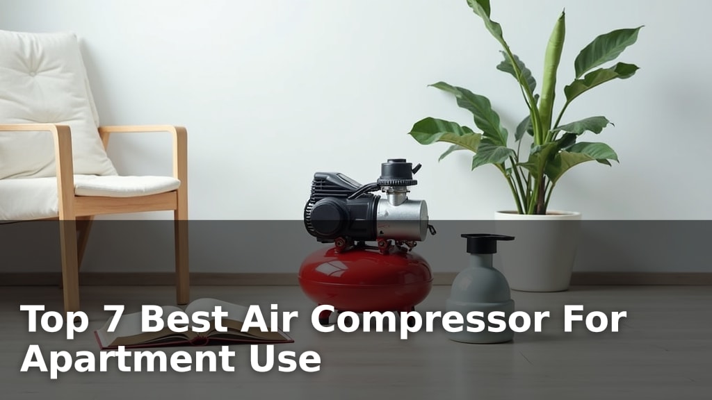 Top 7 Best Air Compressor For Apartment Use