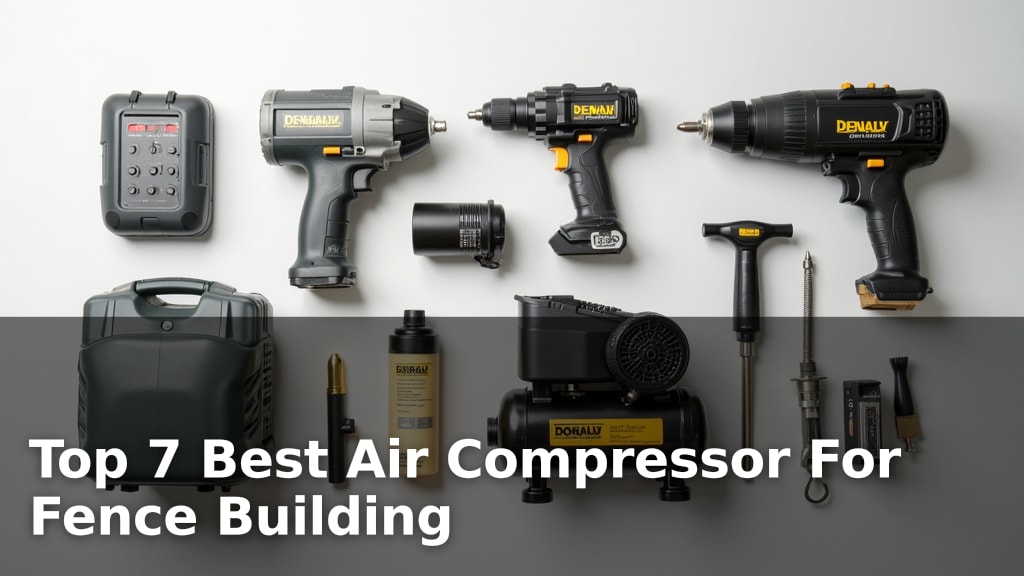 Top 7 Best Air Compressor For Fence Building