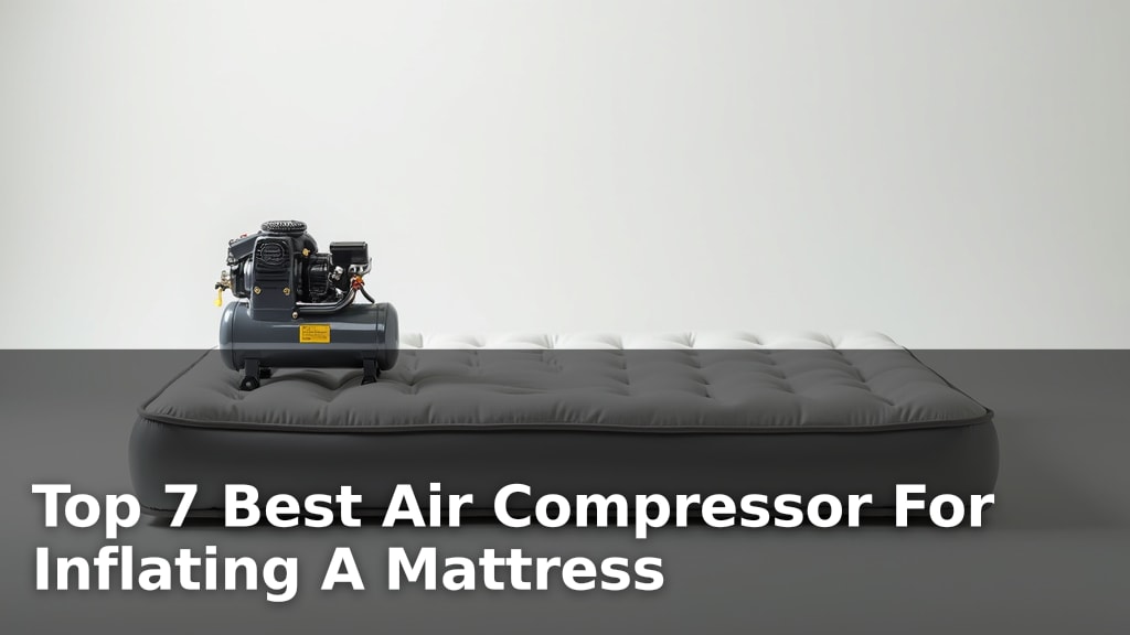 Top 7 Best Air Compressor For Inflating A Mattress