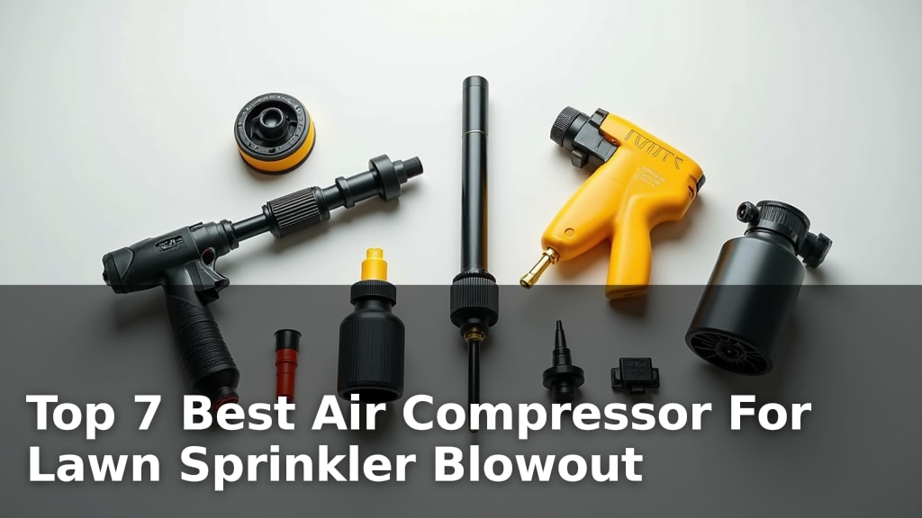 Top 7 Best Air Compressor For Lawn Sprinkler Blowout
