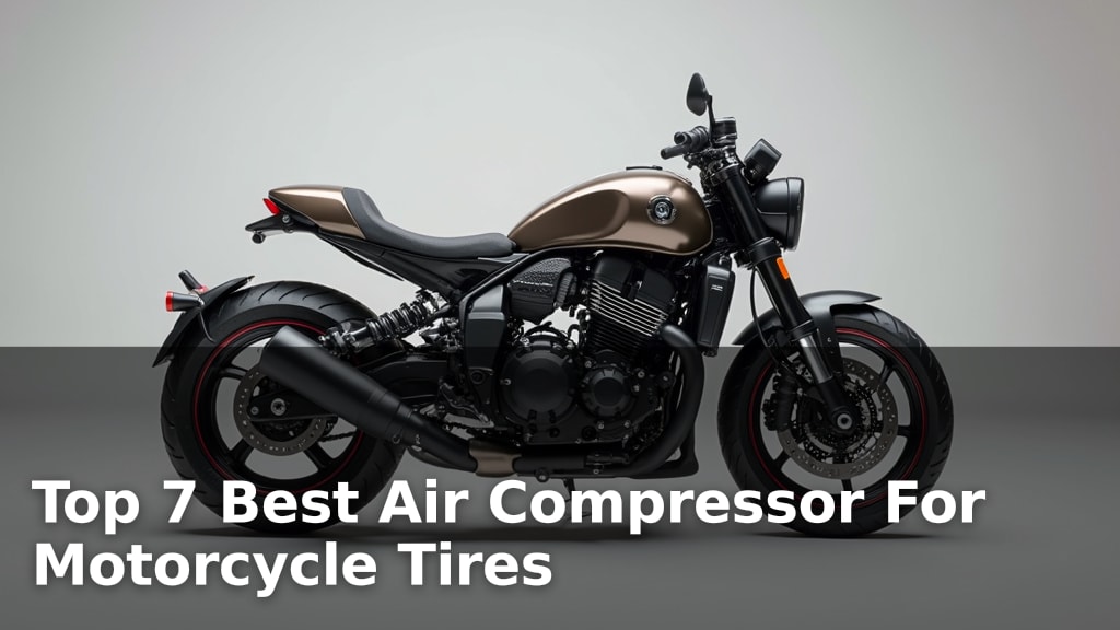 Top 7 Best Air Compressor For Motorcycle Tires