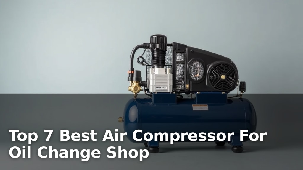 Top 7 Best Air Compressor For Oil Change Shop