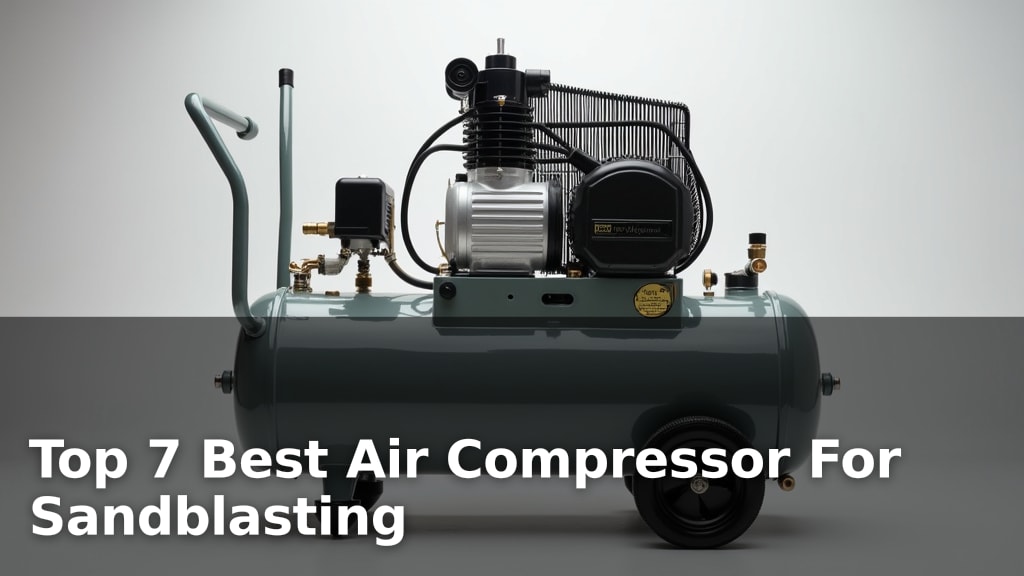 Top 7 Best Air Compressor For Sandblasting
