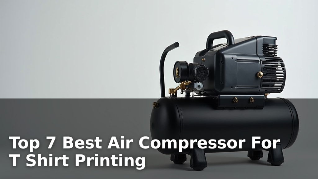 Top 7 Best Air Compressor For T Shirt Printing