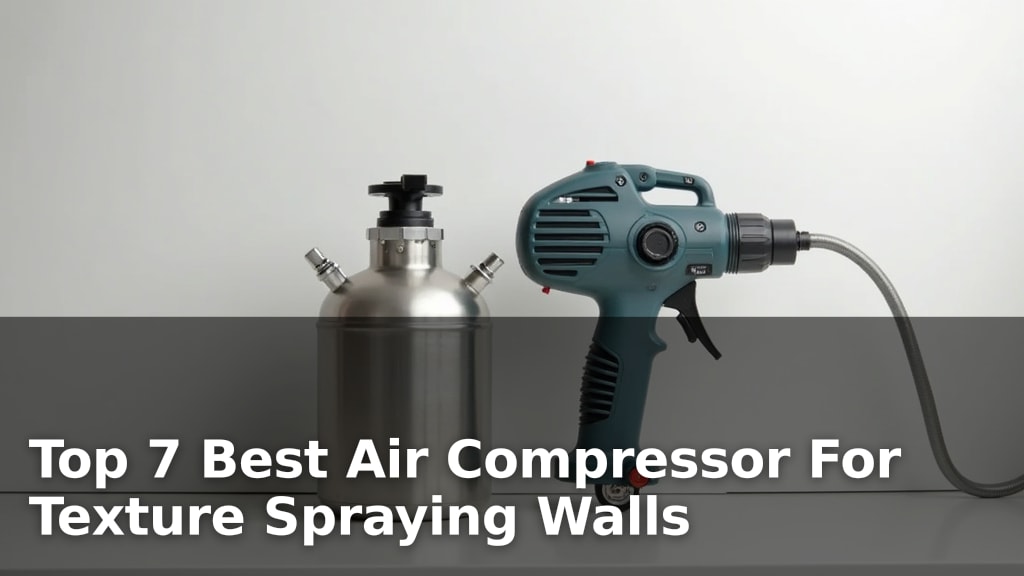 Top 7 Best Air Compressor For Texture Spraying Walls