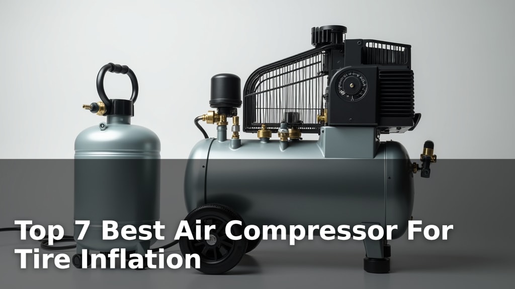Top 7 Best Air Compressor For Tire Inflation
