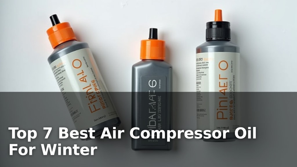 Top 7 Best Air Compressor Oil For Winter