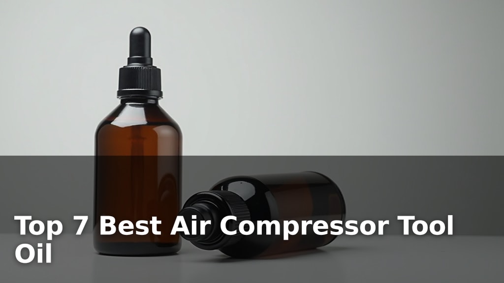 Top 7 Best Air Compressor Tool Oil