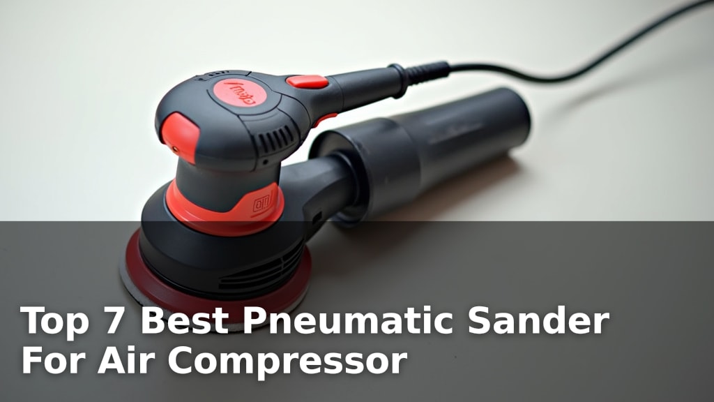 Top 7 Best Pneumatic Sander For Air Compressor