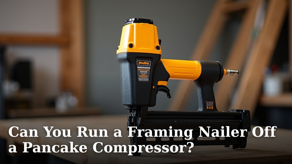 Can You Run a Framing Nailer Off a Pancake Compressor?