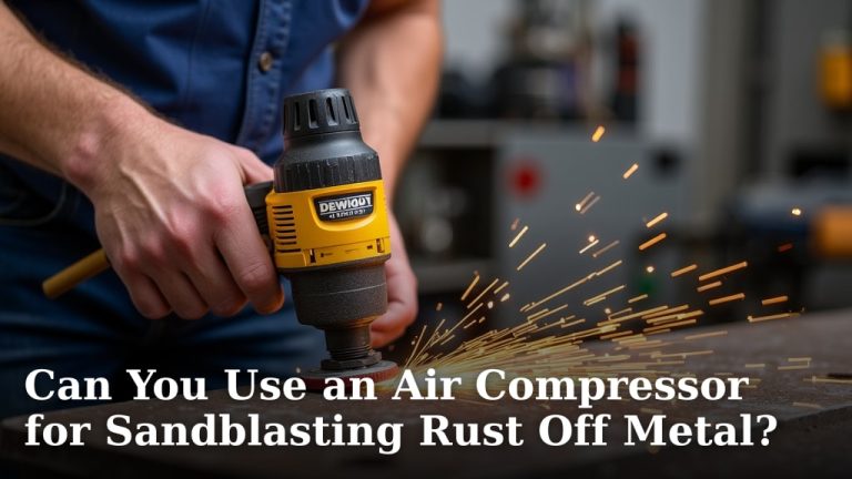 Can You Use an Air Compressor for Sandblasting Rust Off Metal?