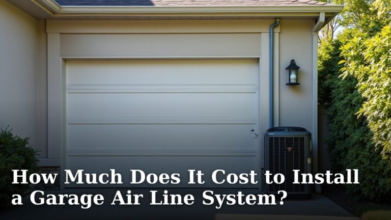 How Much Does It Cost to Install a Garage Air Line System?