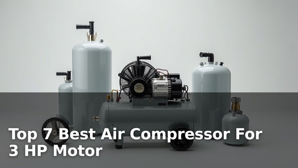 Top 7 Best Air Compressor For 3 HP Motor