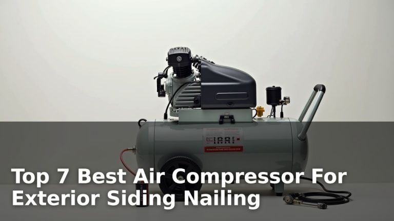 Top 7 Best Air Compressor For Exterior Siding Nailing
