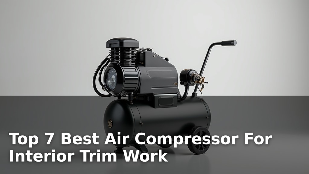 Top 7 Best Air Compressor For Interior Trim Work