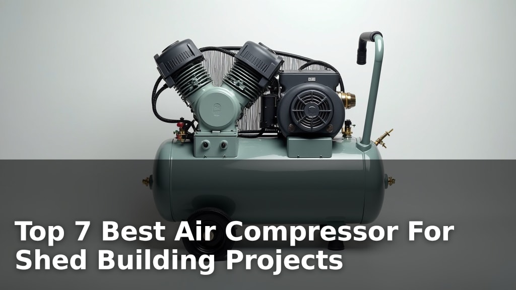 Top 7 Best Air Compressor For Shed Building Projects