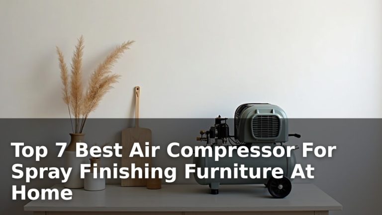 Top 7 Best Air Compressor For Spray Finishing Furniture At Home