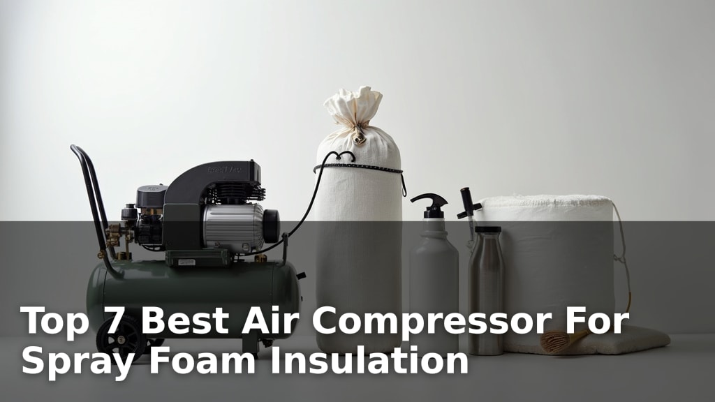 Top 7 Best Air Compressor For Spray Foam Insulation