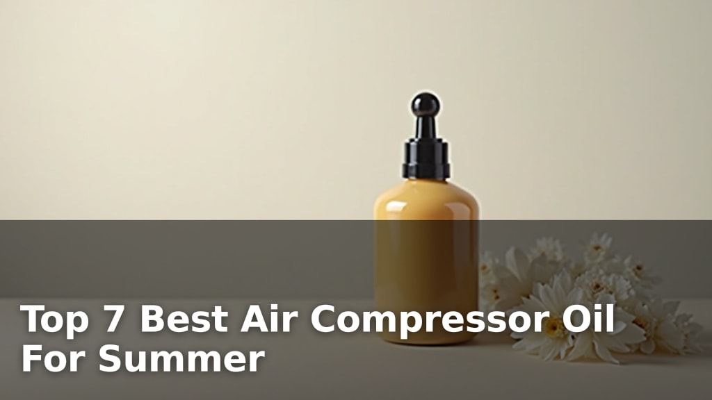 Best Air Compressor Oil For Summer